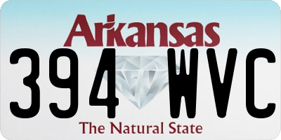 AR license plate 394WVC