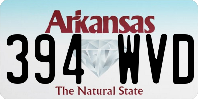 AR license plate 394WVD