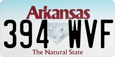 AR license plate 394WVF