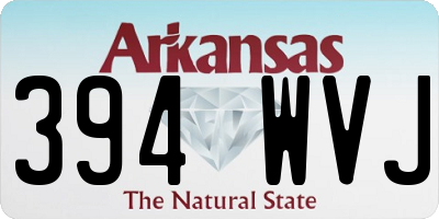 AR license plate 394WVJ
