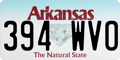 AR license plate 394WVO