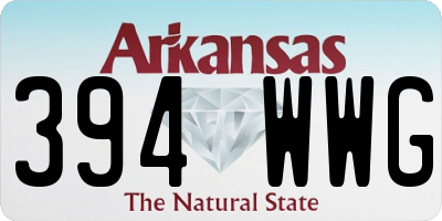 AR license plate 394WWG