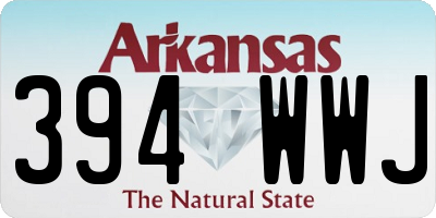 AR license plate 394WWJ