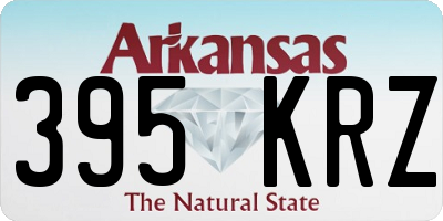 AR license plate 395KRZ