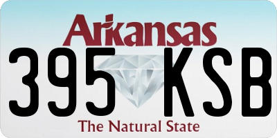 AR license plate 395KSB