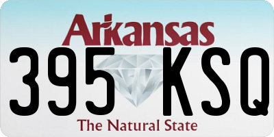 AR license plate 395KSQ