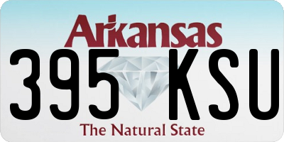 AR license plate 395KSU