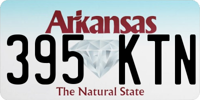 AR license plate 395KTN