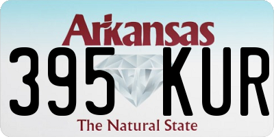 AR license plate 395KUR