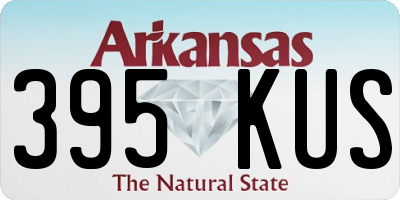 AR license plate 395KUS
