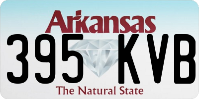 AR license plate 395KVB