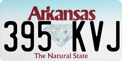 AR license plate 395KVJ
