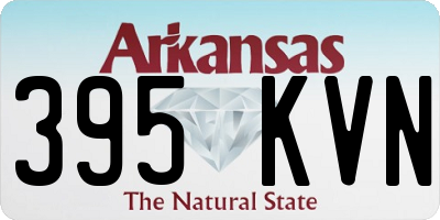 AR license plate 395KVN