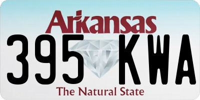 AR license plate 395KWA