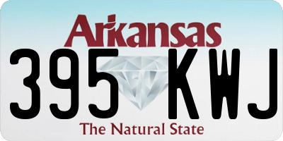 AR license plate 395KWJ