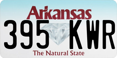 AR license plate 395KWR