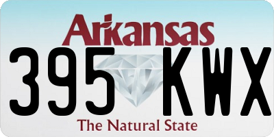 AR license plate 395KWX