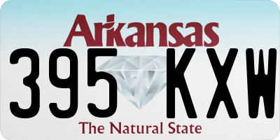 AR license plate 395KXW