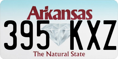 AR license plate 395KXZ