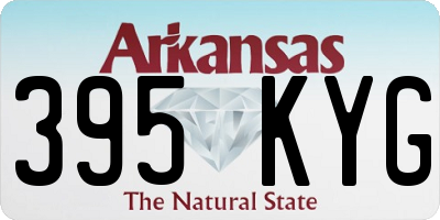 AR license plate 395KYG