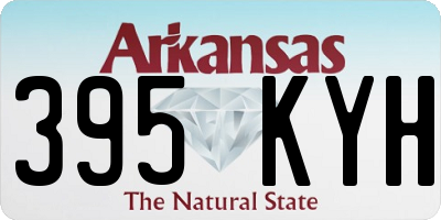 AR license plate 395KYH