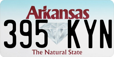 AR license plate 395KYN