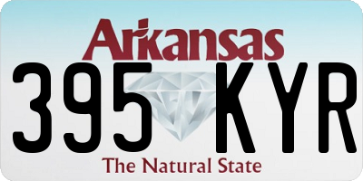 AR license plate 395KYR