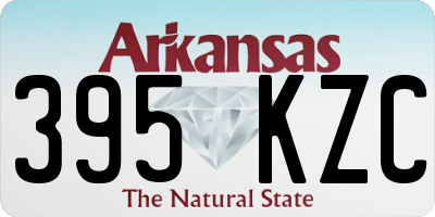 AR license plate 395KZC