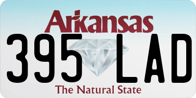 AR license plate 395LAD