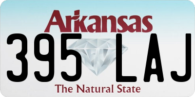AR license plate 395LAJ