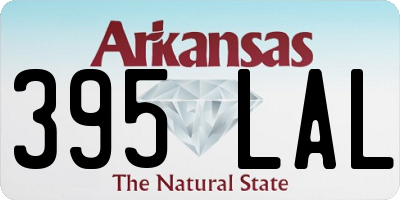 AR license plate 395LAL