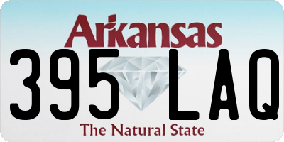 AR license plate 395LAQ