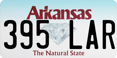 AR license plate 395LAR