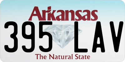 AR license plate 395LAV