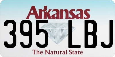 AR license plate 395LBJ