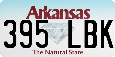 AR license plate 395LBK