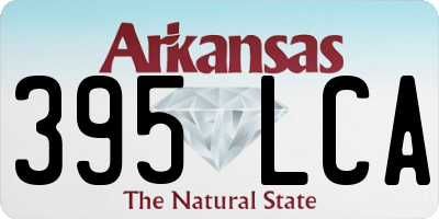AR license plate 395LCA