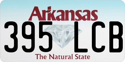 AR license plate 395LCB