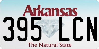 AR license plate 395LCN