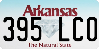 AR license plate 395LCO