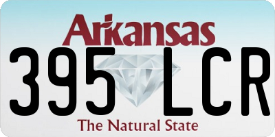 AR license plate 395LCR