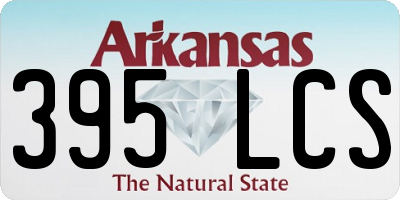 AR license plate 395LCS