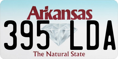 AR license plate 395LDA
