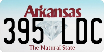 AR license plate 395LDC