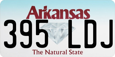 AR license plate 395LDJ