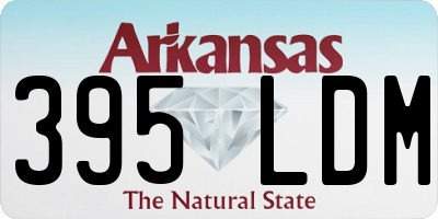 AR license plate 395LDM