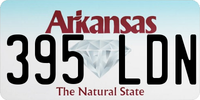 AR license plate 395LDN