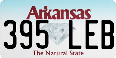 AR license plate 395LEB