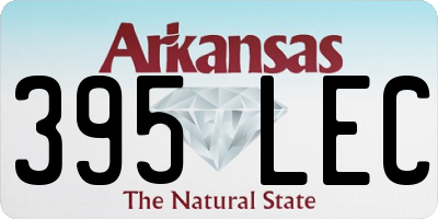 AR license plate 395LEC