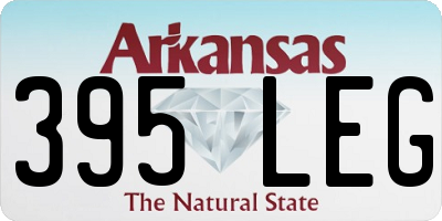 AR license plate 395LEG